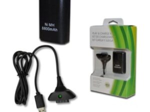 Batería y Cable Xbox 360